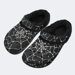 White Spiderweb - Fur Lined Slippers/Sandals