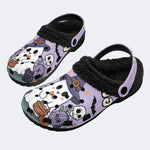 Spooky Ghost Gentleman - Fur Lined Slippers/Sandals