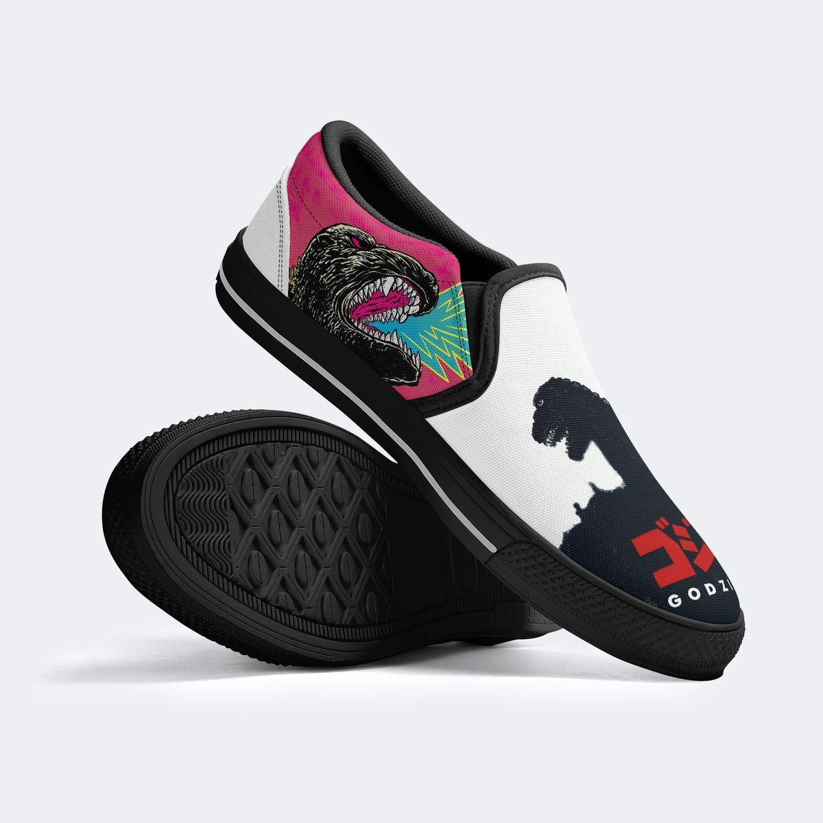 Monsters Print - Slip On Shoes