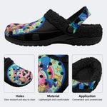 Trippy Skull - Fur Lined Slippers/Sandals