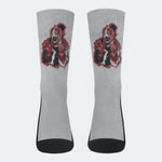 Unisex Horror Print - Crew Socks