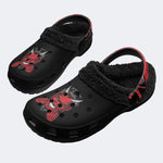 Devil Horn Portrait - Fur Lined Slippers/Sandals