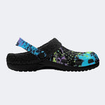 Colorful Splash Graffiti - Fur Lined Slippers/Sandals