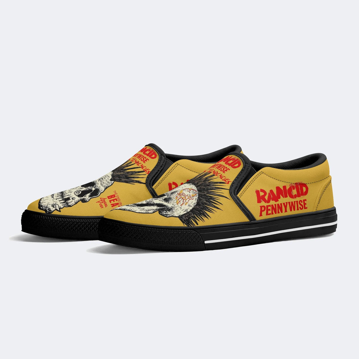 Rancid Skull Print - Slip On Shoes