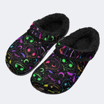 Gothic Witch Moon Star - Fur Lined Slippers/Sandals