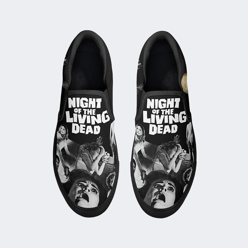 Unisex Horror Print - Slip On Shoes