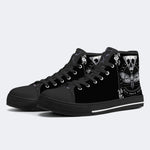 Surreale Todesmotte&amp;Totenkopf - High Top Canvas