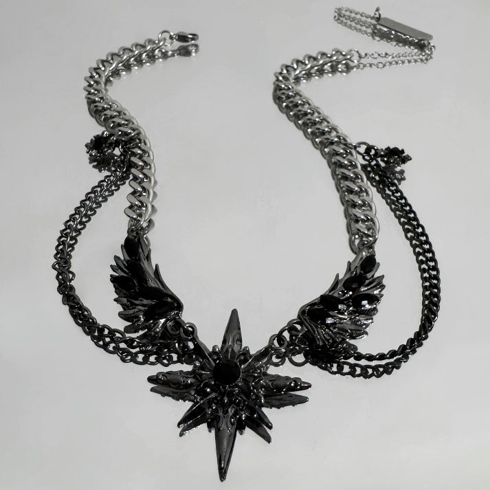 Dark Wings Star Necklace