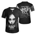 Dark Horror Alien - Men's Short Sleeve Baseball Jersey