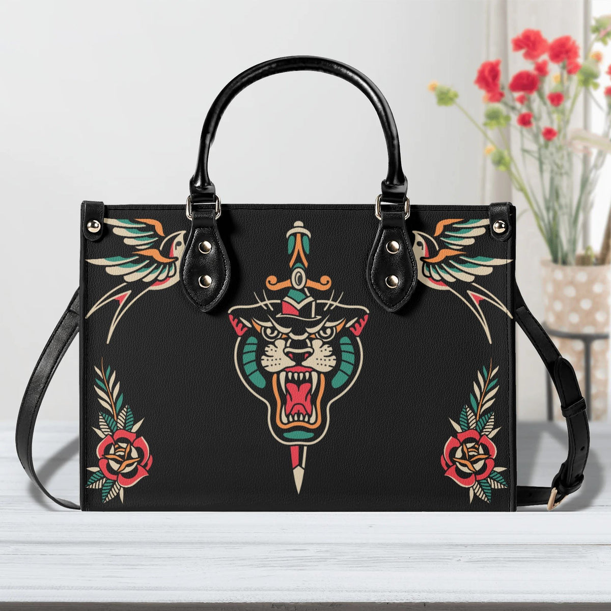 Unisex Tiger Print - Handbag