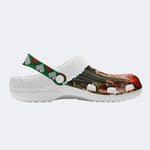 Christmas Ghostface Print - Fur Lined Slippers/Sandals