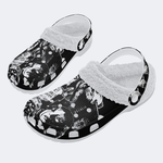 Horror Print - Fur Lined Slippers/Sandals