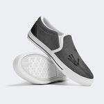 Dark Style Skull Shadow Graphic - Slip On Shoes