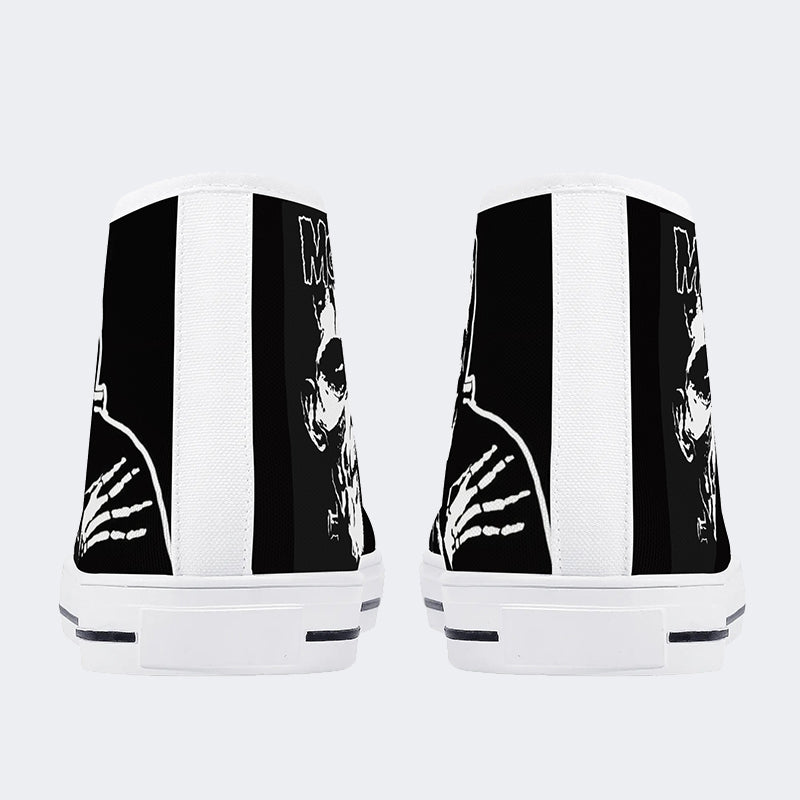 Unisex Monster Skull - High Top aus Canvas