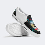 Unisex Skull Graphic Print - Slip On Shoes