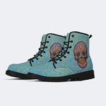 Unisex Skull Graffiti Art Print - Boots