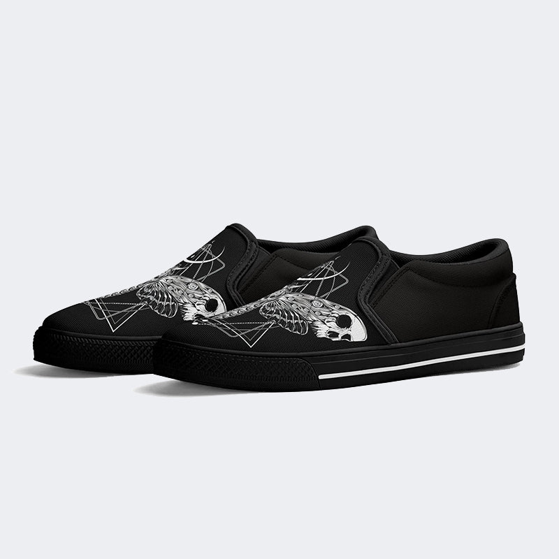 Surreal Death Moth - Slip On Shoes