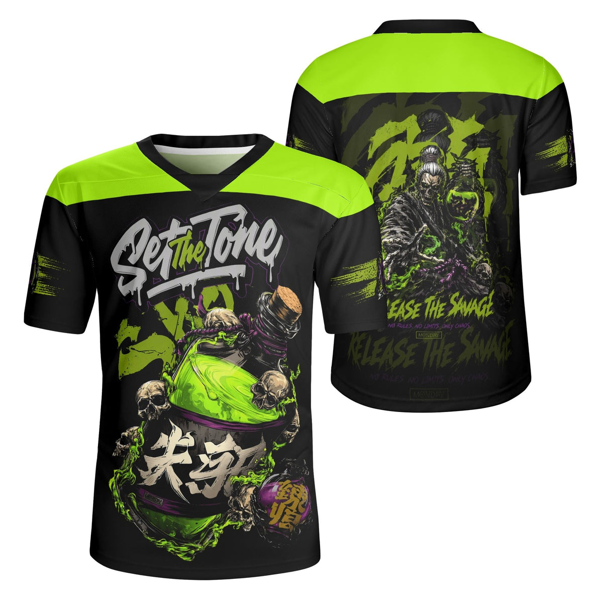 Green Potion Graffiti - Men's All Over Printing Rugby Jersey