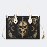 Skull Dagger Moon Rose Print Handbag Factory Direct Sales