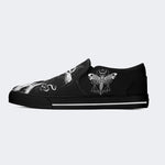 Unisex Skull Horror Print - Slip On Shoes