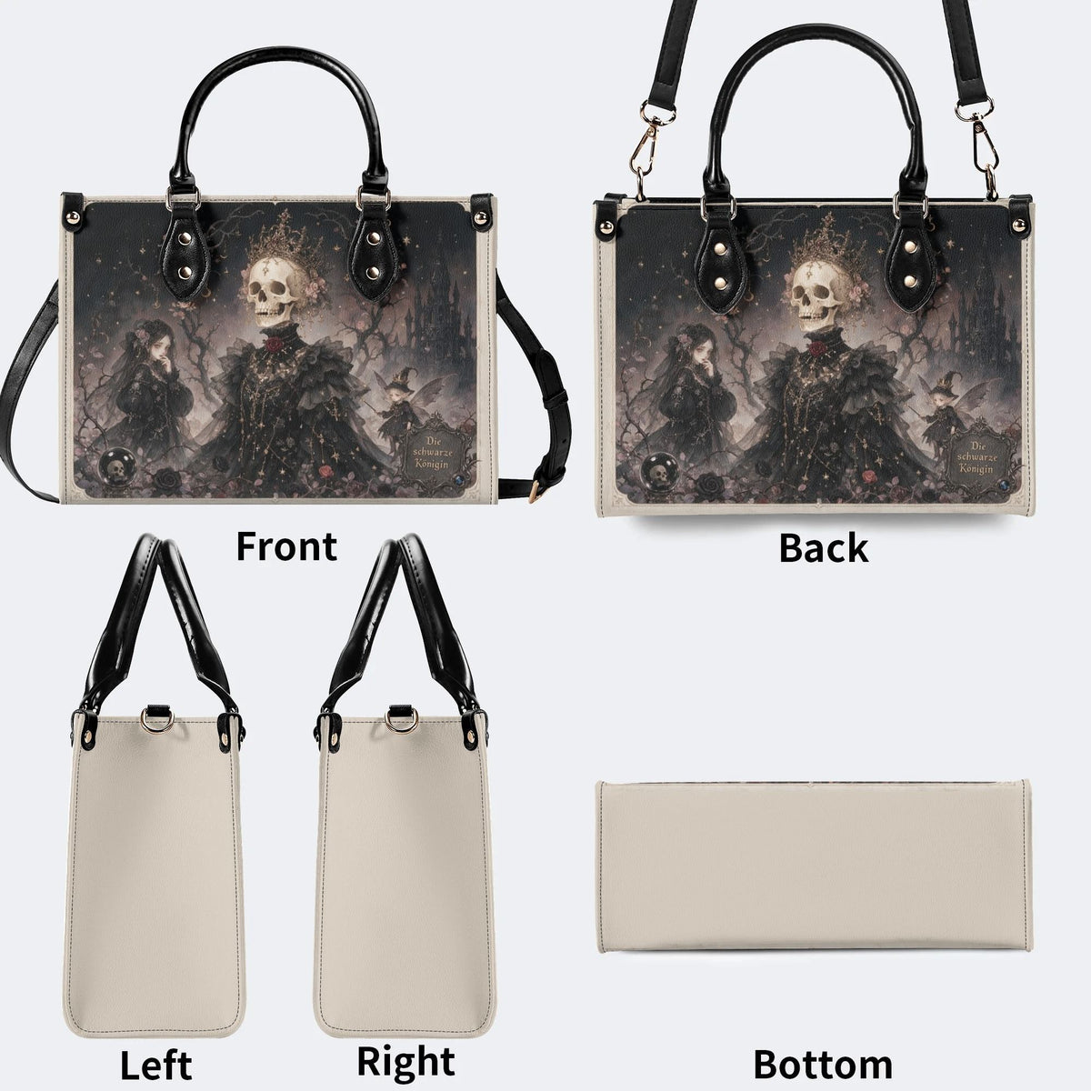 Die Schwarze Konigin Print Handbag Factory Direct Sales