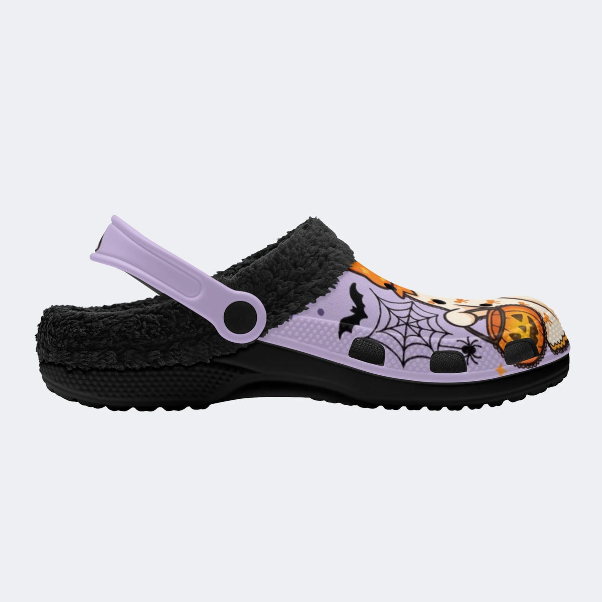 Purple Ghost Trick - Fur Lined Slippers/Sandals