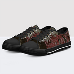 Skinned Face Low Top Canvas Shoes