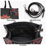 Classic Death Moth Print - Leather Handbag