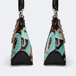 Green Snake Legend - Leather Crossbody Bag