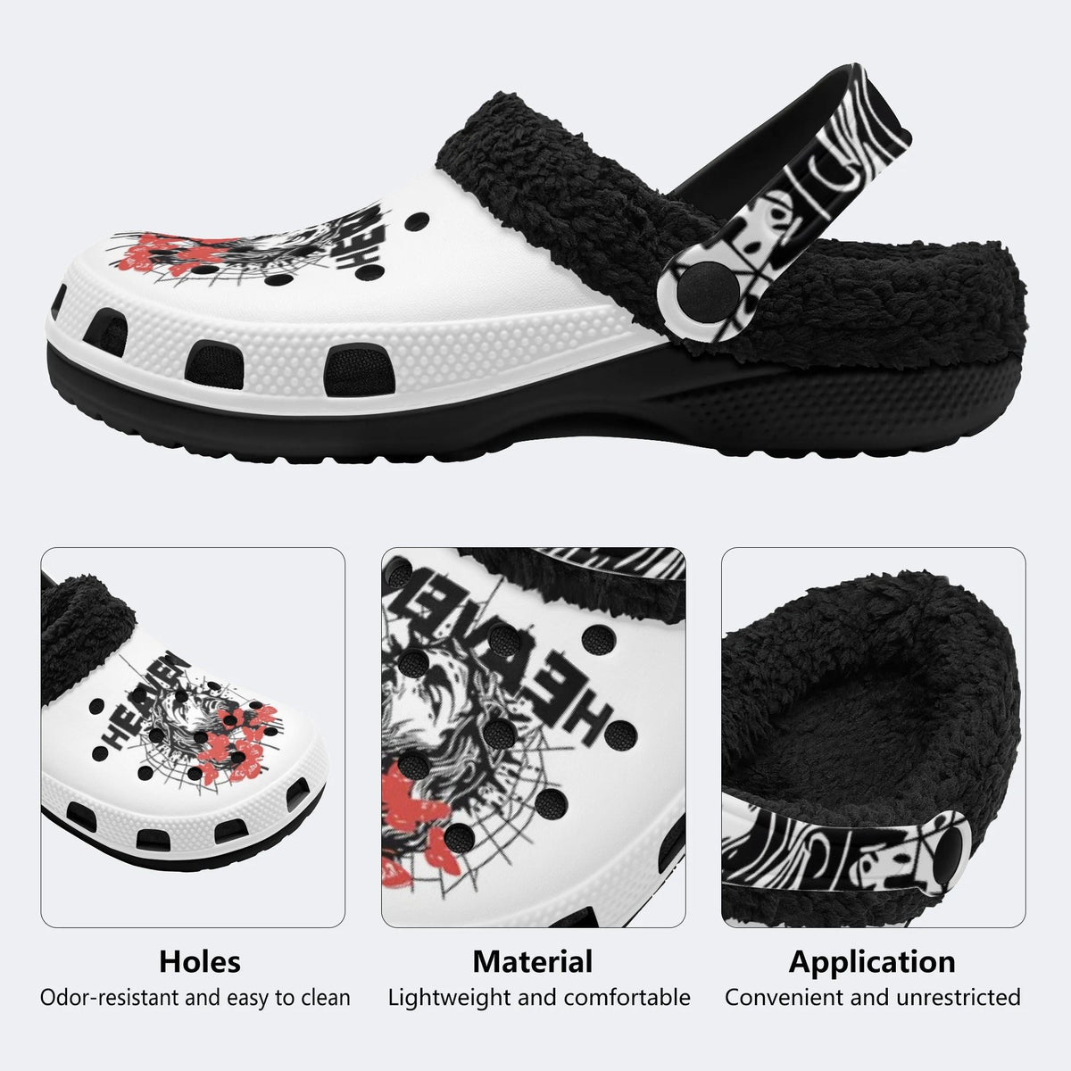 Gothic Thorn Crown Art - Fur Lined Slippers/Sandals