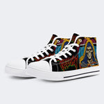 Horror Movie Vintage Graphic- High Top Canvas