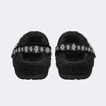 Unisex Retro Terror Advance Print - Fur Lined Slippers/Sandals