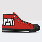 Duff Series Red High Top Canvas Shoes