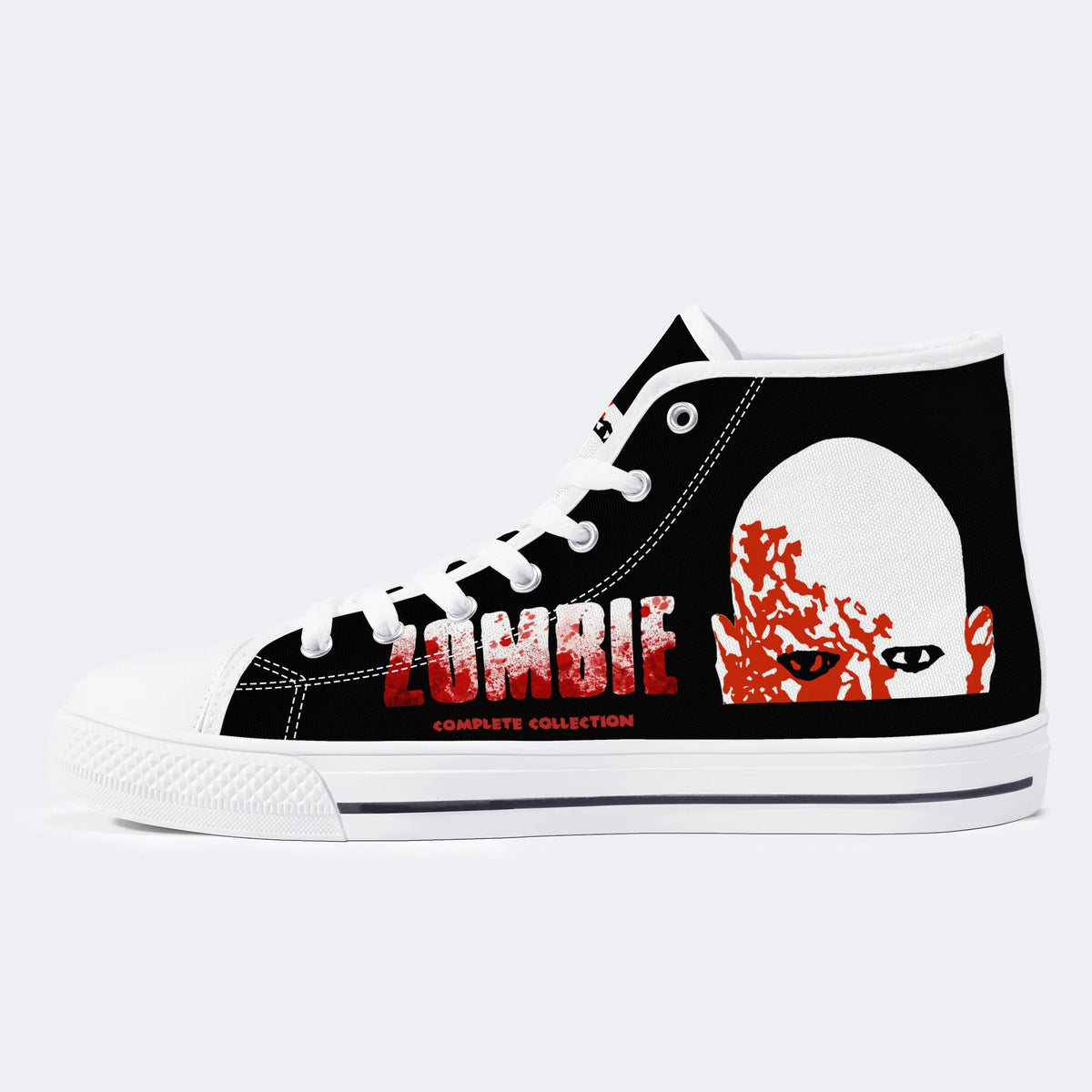 Horror Zombie Printed - High Top Canvas