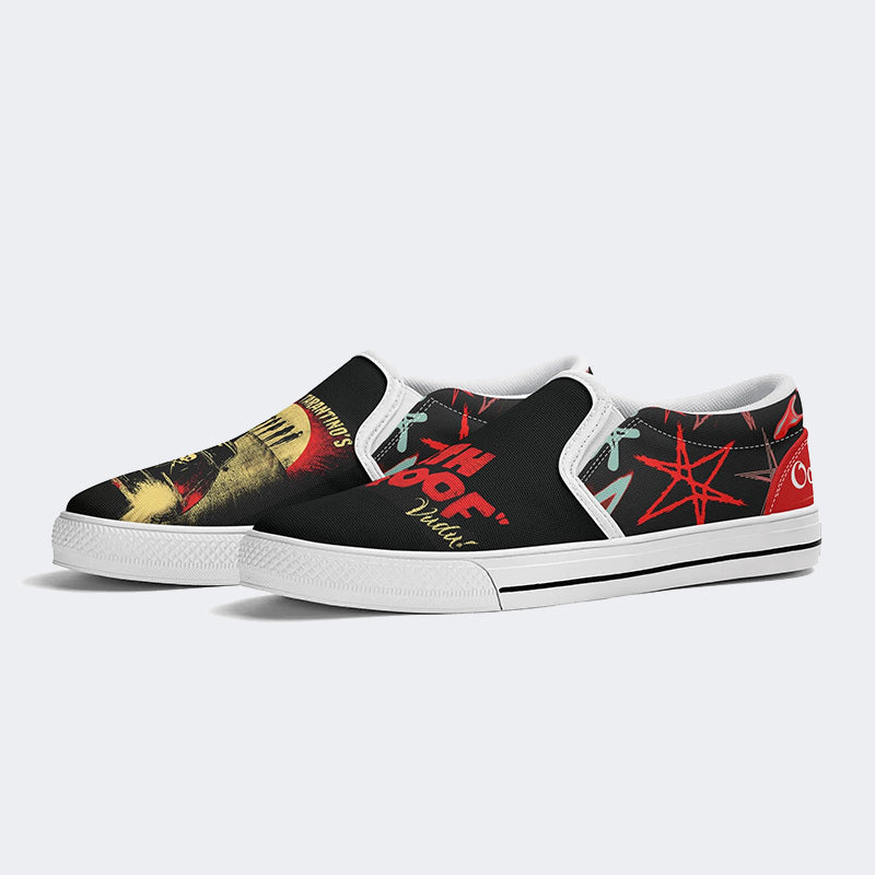 Unisex Horror Movie Print - Slip On Shoes