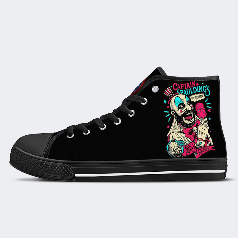 Horror Print - High Top Canvas