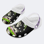 Mummies Horror Print - Fur Lined Slippers