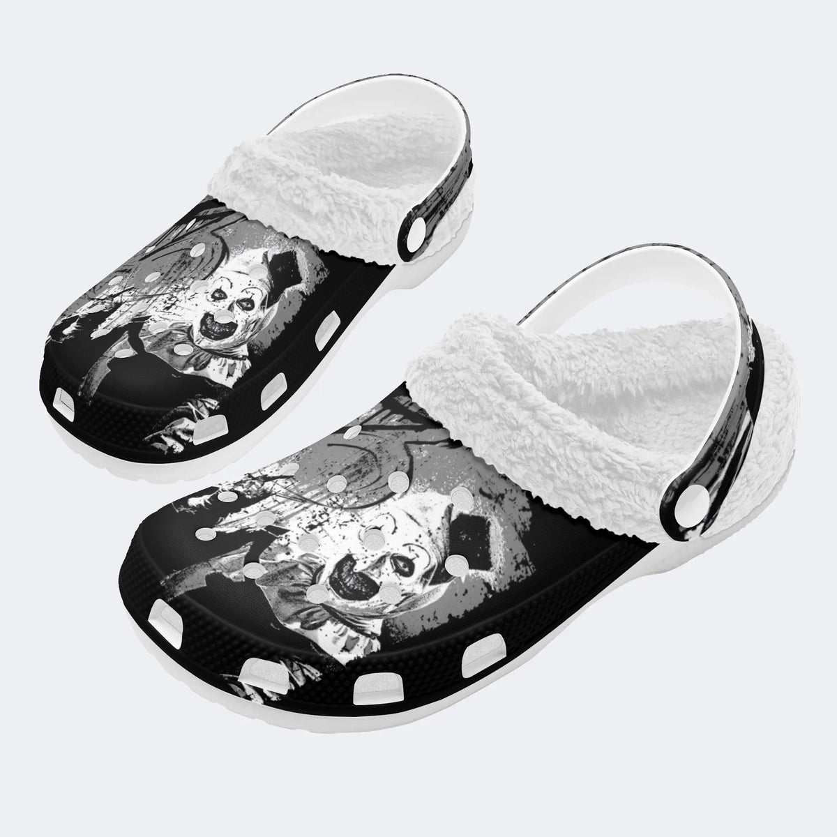 Unisex Horror Print - Fur Lined Slippers