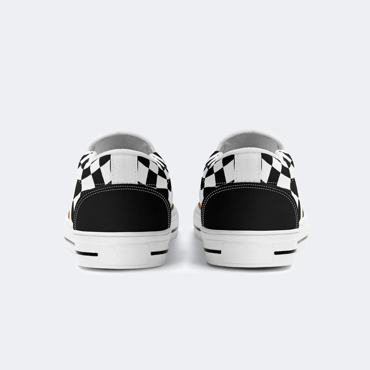 Artistic Cat Print - Slip On Shoes