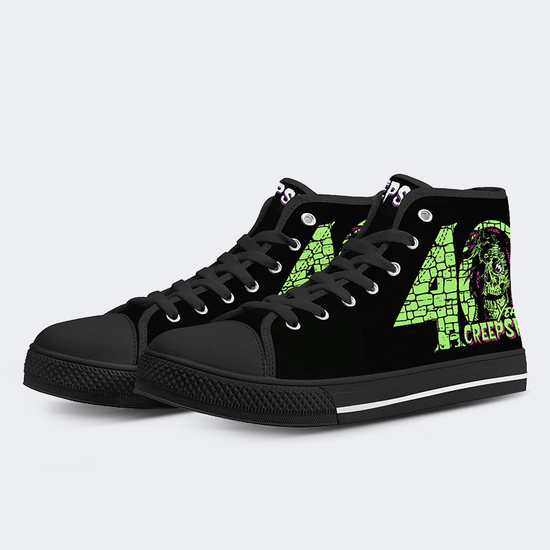 Unisex Horror-Druck - High Top Canvas