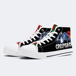 Horror Movie Vintage Graphic Print - High Top Canvas