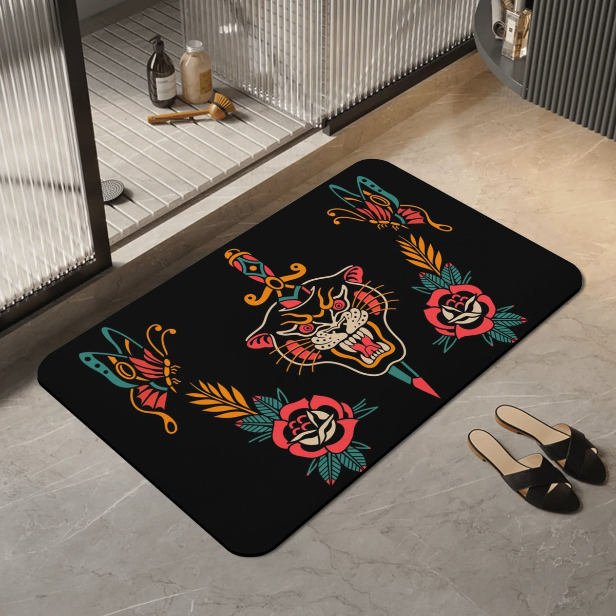 Unisex Tiger Print - Foot Pad