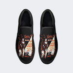 Vintage Gothabilly Outer Space Print - Slip On Shoes