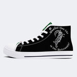 Unisex Metal Goat Print - High Top Canvas