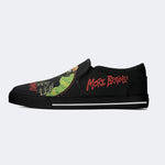 Unisex More Brains Print - Slip On Shoes