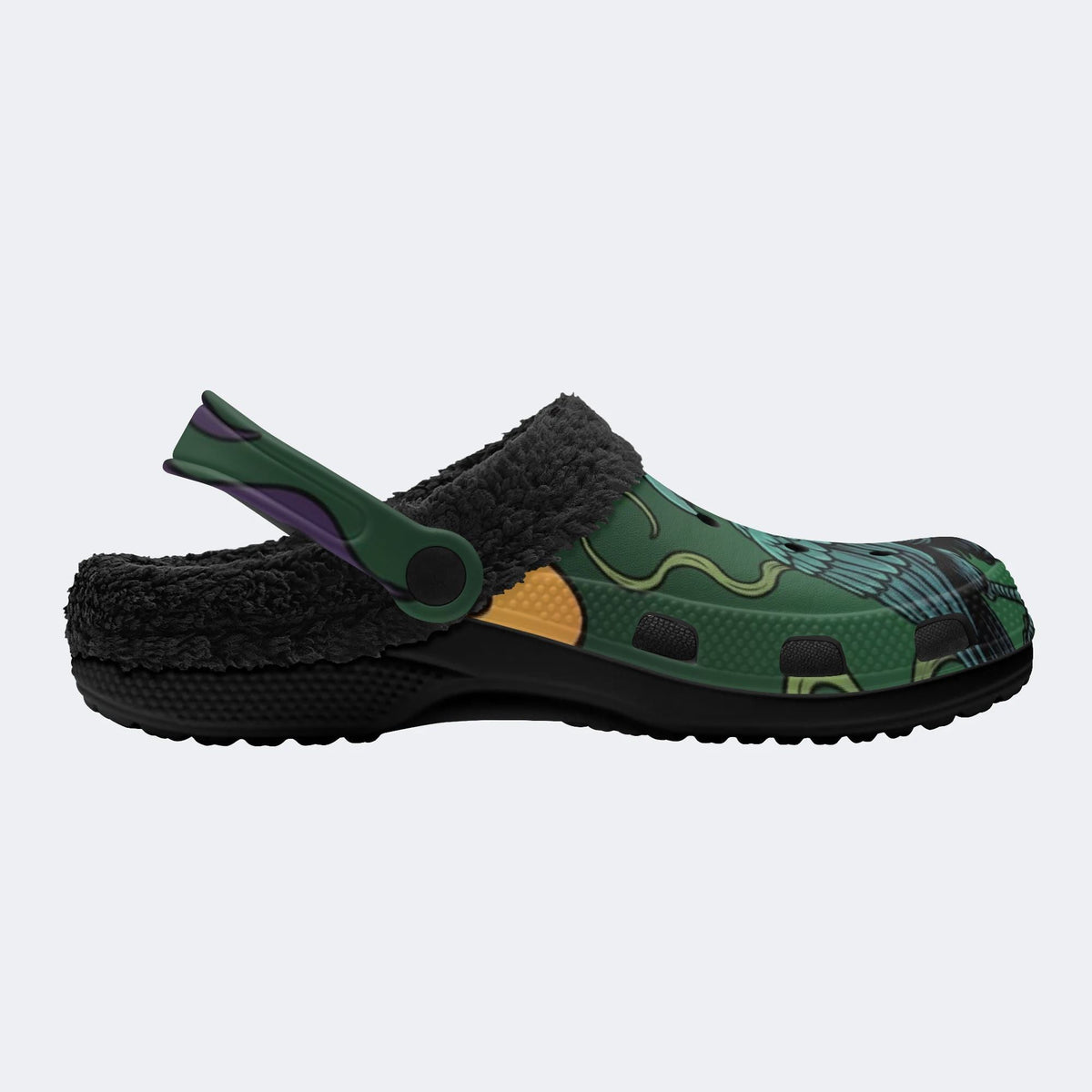 Green Raven - Fur Lined Slippers/Sandals