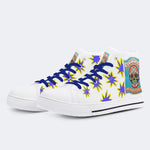 Unisex Skull Print - High Top Canvas