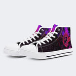 Unisex Horror Skull Print - High Top Canvas