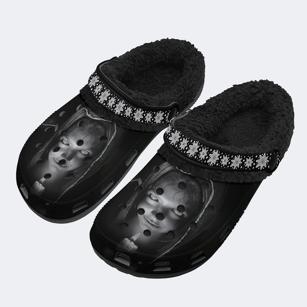 Halloween Horror - Fur Lined Slippers/Sandals