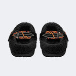 Death Moth Skull Dagger - Fur Lined Slippers/Sandals